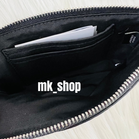 COACH Buffalo Plaid Corner Zip Wristlet - Picture 8 of 14